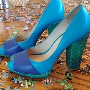 Shoes of Prey Colorblock Shoes Y2K